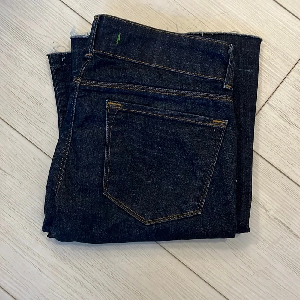 J Brand Love Story Pure Flare Denim Jeans Dark Wash Low Rise Flare Size 28 - Picture 1 of 7